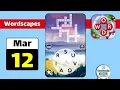 Wordscapes March 12 2021 Daily Puzzle Walkthrough