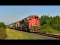 CN Train Spotting CN 8920 Leads New G877 West On A Perfect Evening At Gainford AB 18