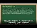 Java SQL Joins Master Database Queries with JDBC Full Tutorial