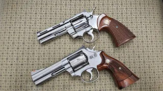 Colt Python Vs Smith Wesson 686 Vintage revolver comparison