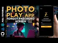 FULL React Native Forgot Password Screen Tutorial Complete Guide to Building a PhotoPlay App