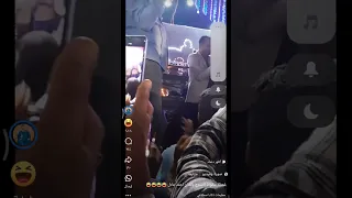 حصريآ لحظه سقوط الفنان احمد عادل كروان الصعيد 