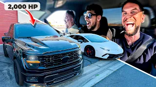 LLEVO MI LAMBO A SHEEPEYRACE Y ME DAN LA F150 TWIN TURBO 2000HP || ALFREDO VALENZUELA