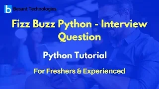 Fizz Buzz Python - Interview Question Python Tutorial For Beginners