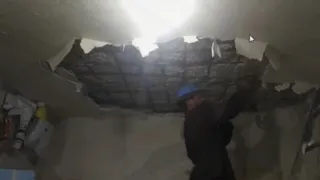 ترميم سقف البيت الحل النهائي لشروخ سقف البيت بسبب صدا حديد التسليح لمنزل امن بلا شروخ 