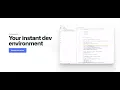 Online IDE - GitHub Codespace by Microsoft Instant Development