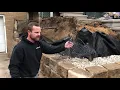 Building a retaining wall using Geogrid
