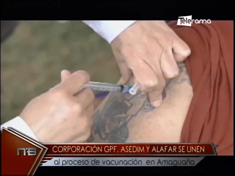 Corporación GPF. Aedim y Alafar se unen al proceso de vacunación en Amaguaña