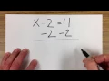 Subtract 2 From Both Sides