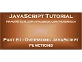 Overriding JavaScript functions