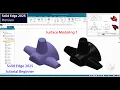 Solid Edge 2025 tutorial - Surface Modeling Beginner Ep 1