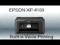 4K Epson XP 4100 Small in One Printer Unboxing and Review
