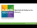 Web Skills Platforms for Planners