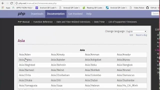 PHP Time Zone Setting