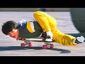 Lagu Jackie Chan insane Skateboard skills | Wheels on Meals | CLIP