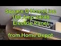 Square D 100A Electrical Panel from Home Depot