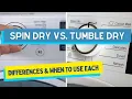 Spin Dry vs Tumble Dry - Differences and When to Use Each