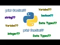 Tutorial Dasar Python 01 Fungsi print variabel dan tipe data