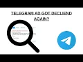 Use This 2-Step Method to Get Telegram Bot Ads APPROVED Fixing Destination Prohibited Content