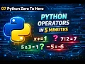 The Complete Python Operators Guide Zero to Hero