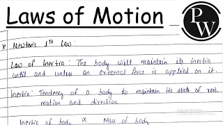 laws of motion class 11th notes arjuna batch physics wallah physicswallah pw