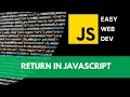 How to return a value from Javascript Function