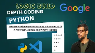 python Inverted Triangle Top-heavy triangle pattern problem logic build