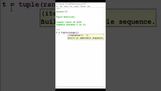 python tuple exercise for absolute beginners