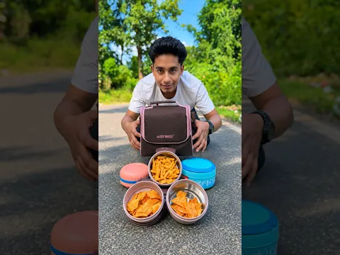 2-Tier Stainless Steel Tiffin Box With Steel Casserole lunch box Unboxing😱