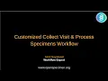 Workflow Collect visit and process specimens