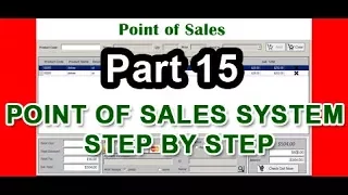 Point of sales step by step using VB net part 15