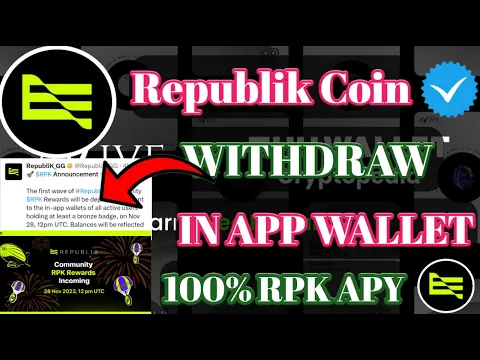 Download MP3 Republik App Withdrawal। Republik Coin Withdraw Wallet।RPK Coin Claim kaise kare।RPK COIN TGE ।