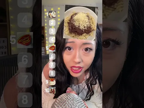 ASMR ranking weird food combos #asmr ￼