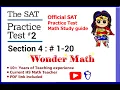 NEW SAT Practice test Section 4 Part 1 - 20 MATH