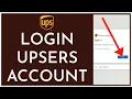 How to Log into Upsers com Account 2023 www upsers com