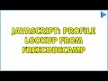 Javascript Profile Lookup from freecodecamp