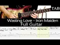 Download Lagu WASTING LOVE - Iron Maiden (Gers \u0026 Murray): FULL guitar cover + TAB