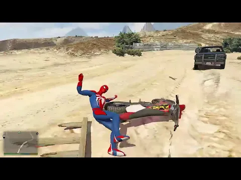 Video Thumbnail: 1️⃣ Spider-Man Sky Ramp Jump 😱 GTA 5 Challenge