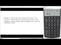 Date Calculations on HP bII financial calculator