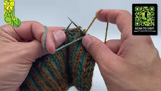 Simple Right-Leaning Single Decrease in Double-Knitted Brioche A Sockmatician Tutorial