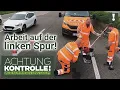 Lagu Schlaglöcher auf LINKER Spur! Diese Männer flicken sie bei LAUFENDEM Verkehr! | Achtung Kontrolle