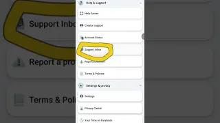 Support Inbox In Facebook Reels If May Violation Delete The Video 