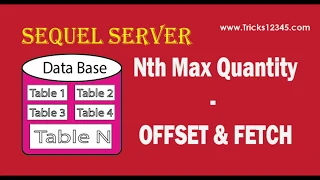 SQL ADODB NTh Value Offset and Fetch Next Clause