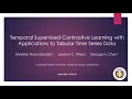 Temporal Supervised Contrastive Learning with Applications to Tabular Time Series Data
