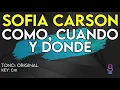 Download Lagu Sofia Carson - Cómo, Cuándo y Dónde - Karaoke Instrumental