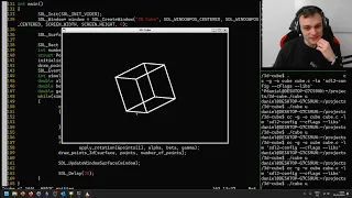 Coding a Rotating 3D Cube in C