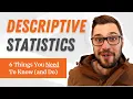 Descriptive Statistics 101 6 Things You NEED TO DO With Examples