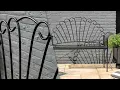 Black Metal Garden Bench Rockett St George