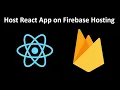 Host React App on Firebase