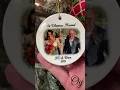 First Christmas Married Personalized Photo Ornament